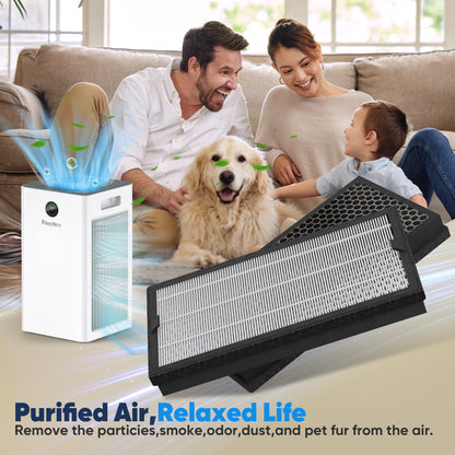 Air Purifier Replacement P360 True HEPA Filter, H13 True HEPA Filter,Removes 99.97% of Particles, Fresh Air with 200g Activated Carbon Filter to effectively remove odors, gases, allergies and pets